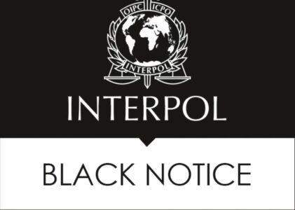 Interpol Black Notice