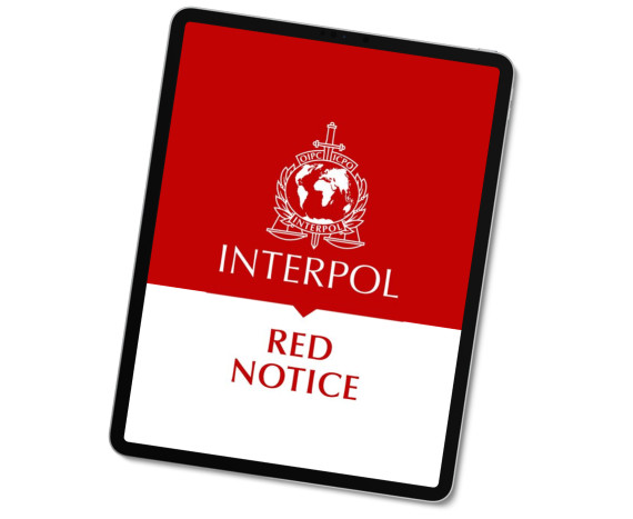 Красная карточка Интерпол