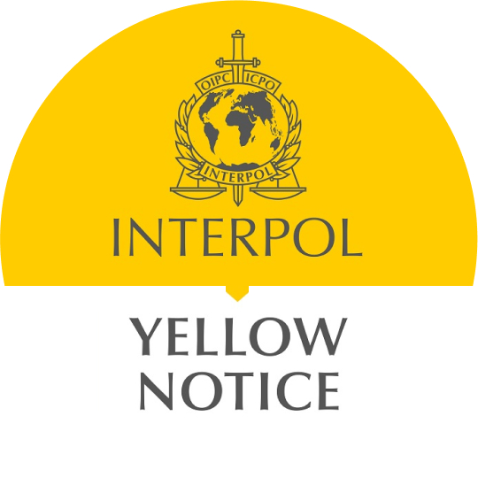 Aviso amarillo de Interpol